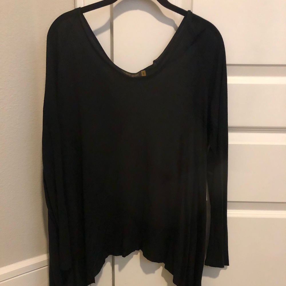 Saint grace long sleeve open back shirt!